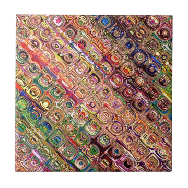 Spektrale Glasperlen Fliese (Vorderseite)