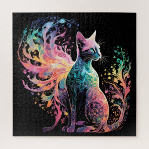 Spektrale, holografische Katze: Ein Prisma der Ele