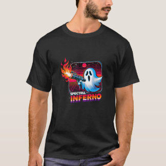 Spektrales Inferno Ghost mit einem Flammenwerfer F T-Shirt