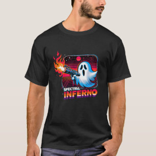 Spektrales Inferno Ghost mit einem Flammenwerfer F T-Shirt