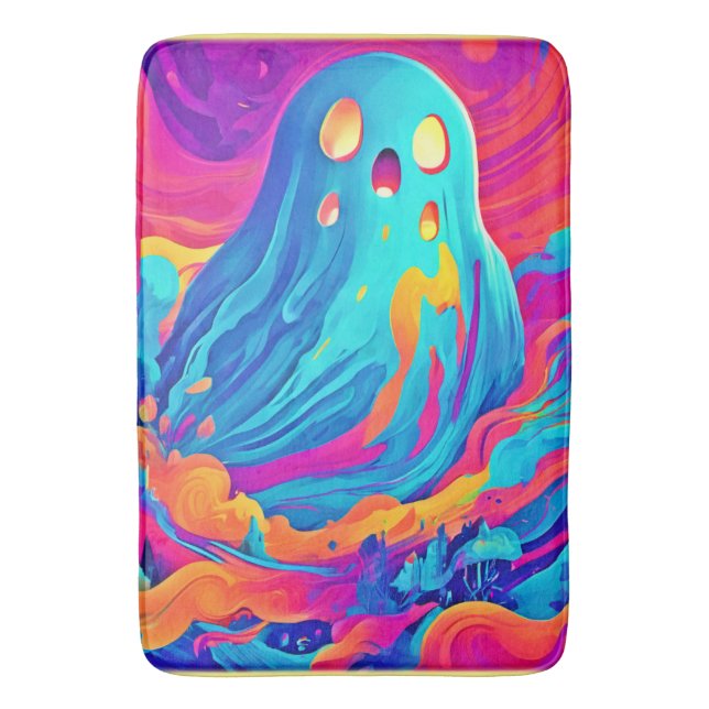 Spektralgeister Halloween Art Badematte (Vorderseite Vertikal)