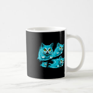 Spektralkatzen Halloween Funny Flying Ghost-T-Shir Kaffeetasse
