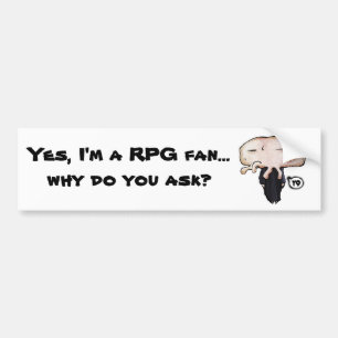 SpektralTintenfisch "ja, bin ich ein RPG-Fan… " Autoaufkleber