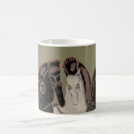 Spektrum - altgriechische Chariotpferde Kaffeetasse