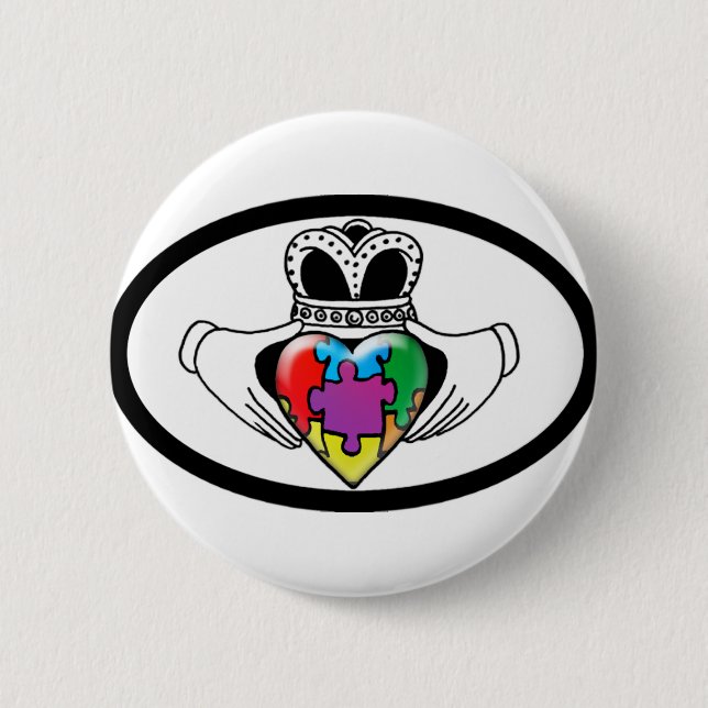 Spektrum Claddagh Button (Vorderseite)