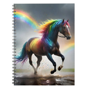 Spektrum der Grace: Regenbogenroh unter Regenbogen Notizblock