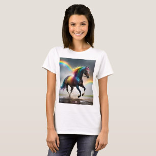 Spektrum der Grace: Regenbogenroh unter Regenbogen T-Shirt