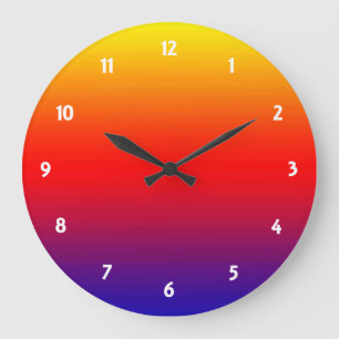 Spektrum der horizontalen Farben -1 Große Wanduhr