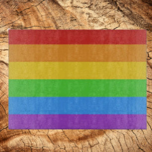 Spektrum des Pride-Glases Schneidebrett