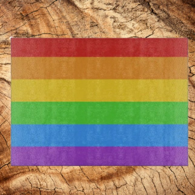 Spektrum des Pride-Glases Schneidebrett (Von Creator hochgeladen)