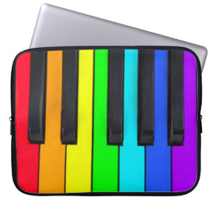 Spektrum färbt Klavier-Tastatur Laptopschutzhülle