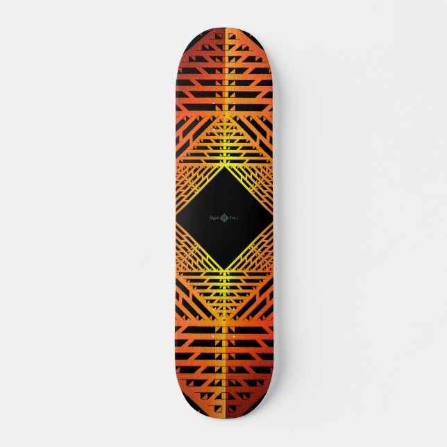 Spektrum (Glühen-Schattierung) Skateboard (Vorne)