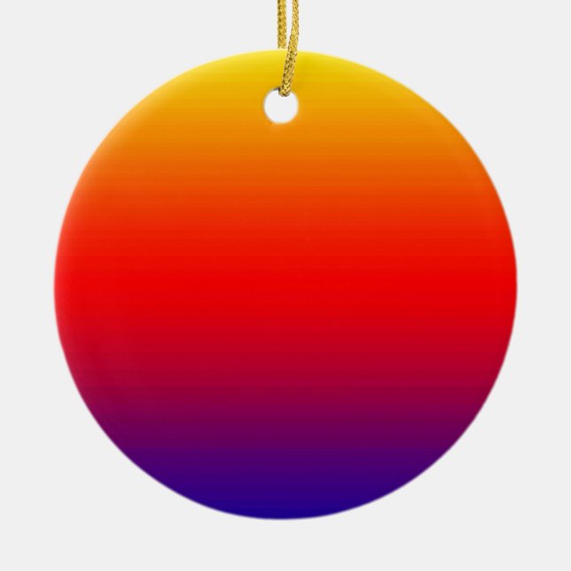 Spektrum horizontaler Farben -1 Keramikornament (Vorne)
