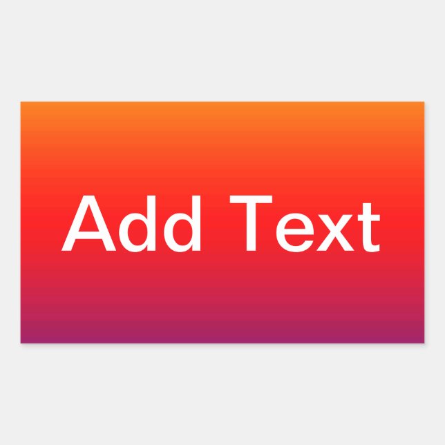 Spektrum horizontaler Farben -1 Rechteckiger Aufkleber (Vorderseite)