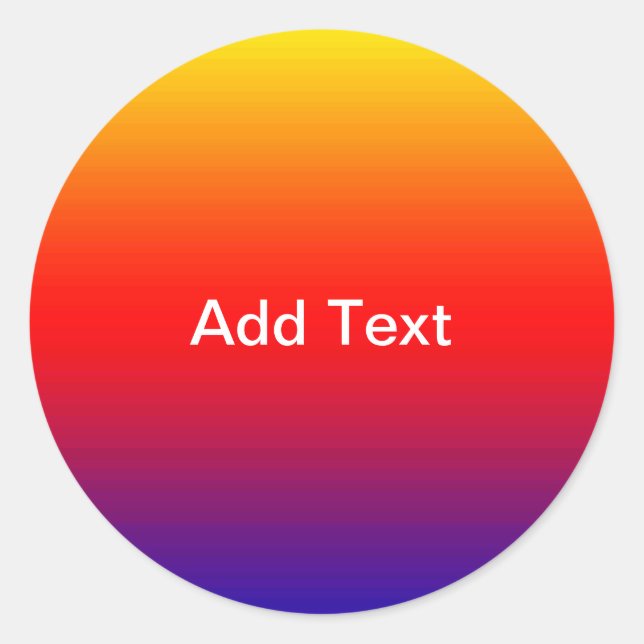 Spektrum horizontaler Farben -1 Runder Aufkleber (Vorderseite)