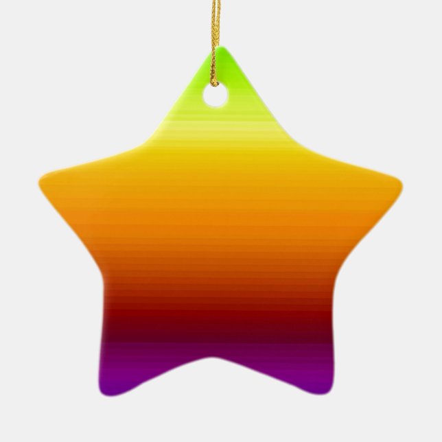 Spektrum horizontaler Farben -3 Keramikornament (Vorne)