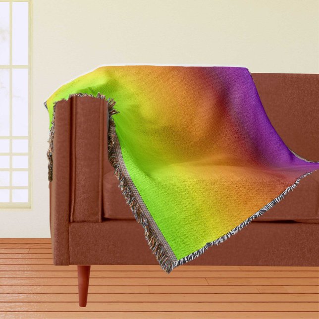 Spektrum horizontaler Farben - 3-wirbellose Farbe Decke (Spectrum of Horizontal Colors - 3 Throw Blanket)