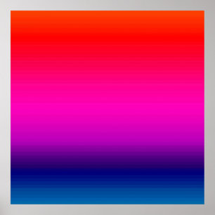 Spektrum horizontaler Farben - 4 Poster