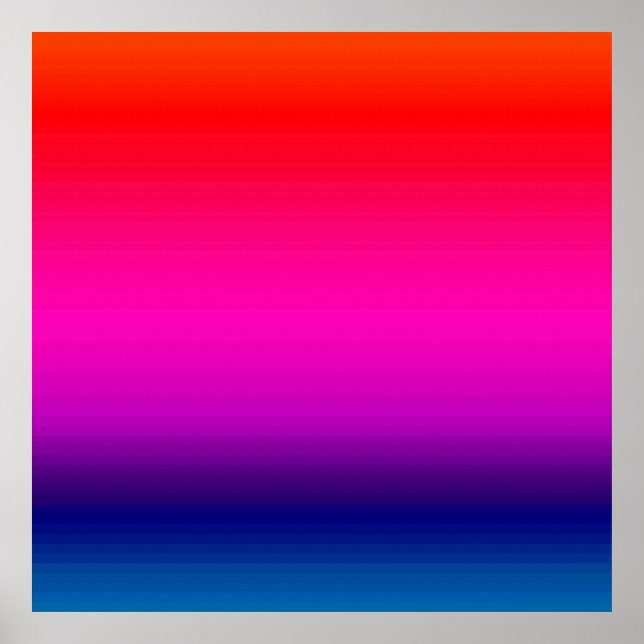 Spektrum horizontaler Farben - 4 Poster (Vorne)