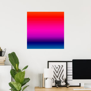Spektrum horizontaler Farben - 4 Poster