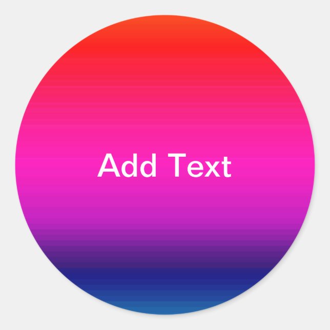 Spektrum horizontaler Farben - 4 Runder Aufkleber (Vorderseite)