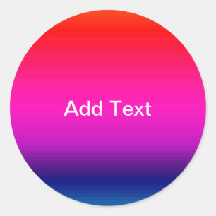 Spektrum horizontaler Farben - 4 Runder Aufkleber