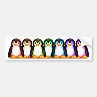 Spektrum-Pinguin Autoaufkleber