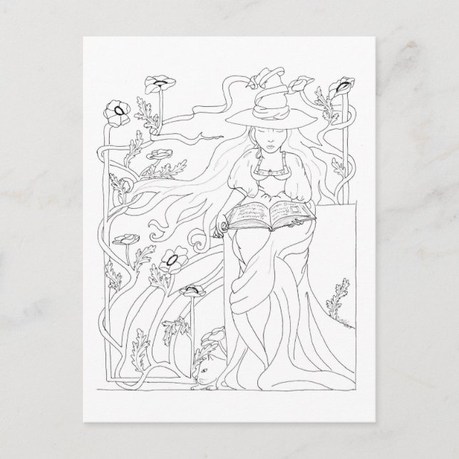 Spellbook Postkarte (Vorderseite)
