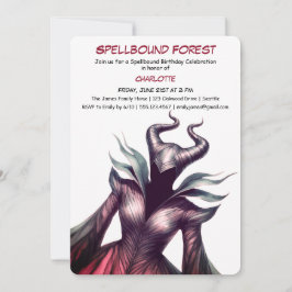 Spellbound Forest – Dark Fairy Birthday Party  Einladung