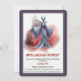 Spellbound Forest – Dark Fairy Birthday Party  Einladung