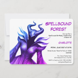 Spellbound Forest – Dark Fairy Birthday Party  Einladung