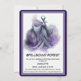 Spellbound Forest – Dark Fairy Birthday Party  Einladung
