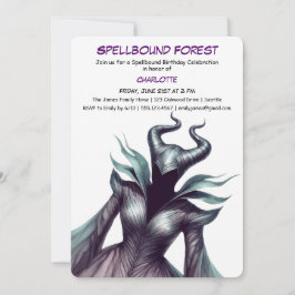 Spellbound Forest – Dark Fairy Birthday Party  Einladung