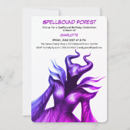 Spellbound Forest – Dark Fairy Birthday Party  Einladung