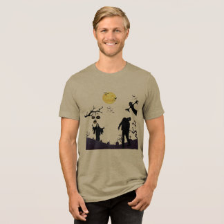 Spellbound Halloween Nacht olive Tri-Blend Shirt