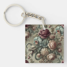 Spellhound - Gothic Floral Barockkopfkissen
