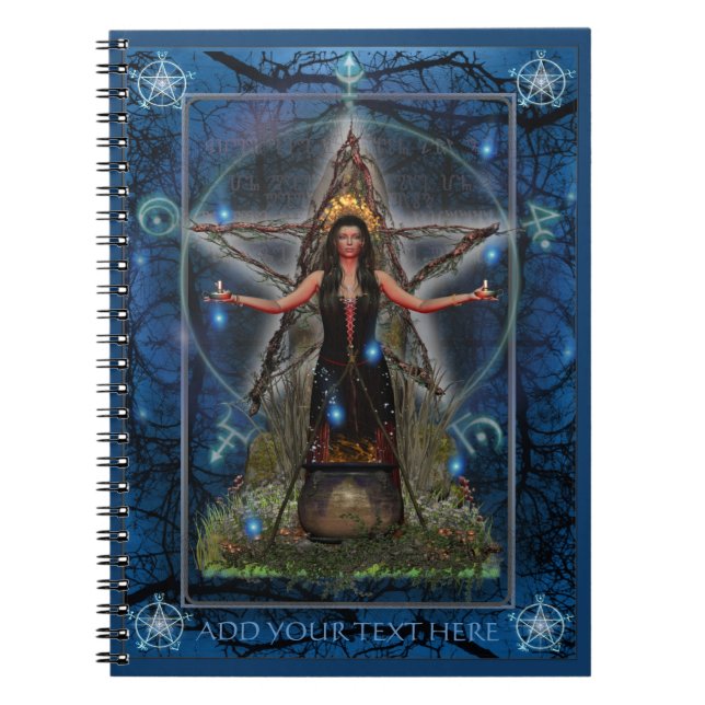 Spellweaver Notizbuch (kundenspezifisches Blau) Notizblock (Vorderseite)