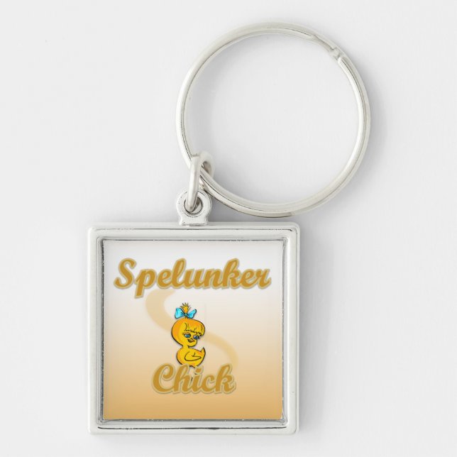 Spelunker Chick Schlüsselanhänger (Vorne)