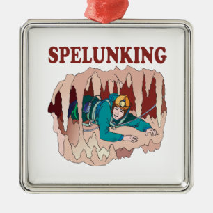 Spelunking 3 silbernes ornament