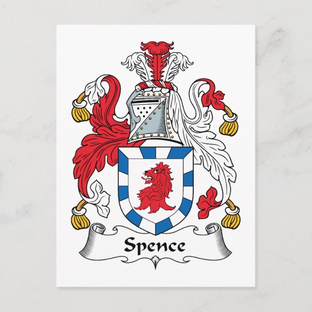 Spence Familienwappen Postkarte (Vorderseite)
