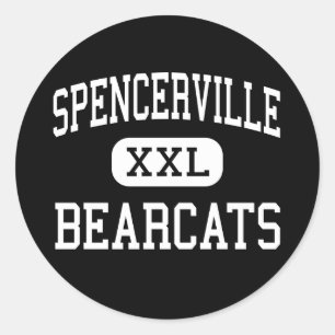 Spencerville - Barkats - Hoch - Spencerville Ohio Runder Aufkleber