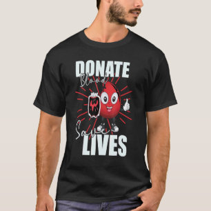 Spende Blut Rette Leben retten Spender Blut T-Shirt