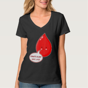 Spende Blut Rette Leben Spenden Sensibilisierungsm T-Shirt