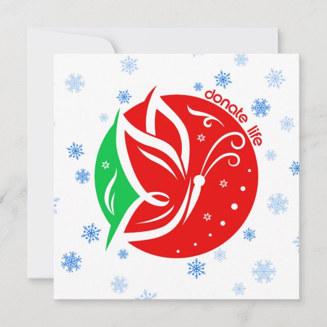 Spende Life Butterfly Geberwissen Weihnachten (Vorderseite)