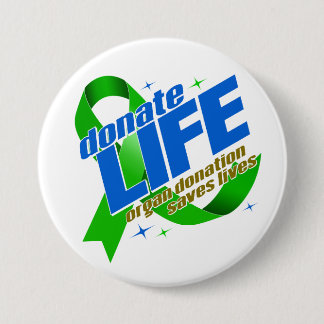 Spende von Organspenden Rette Leben Button