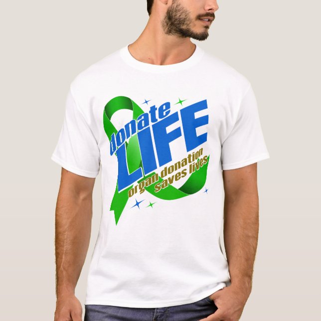 Spende von Organspenden Rette Leben T-Shirt (Vorderseite)