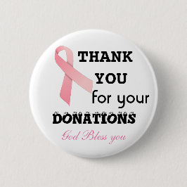 Spenden für Krebs sammeln - Baumwolle Button
