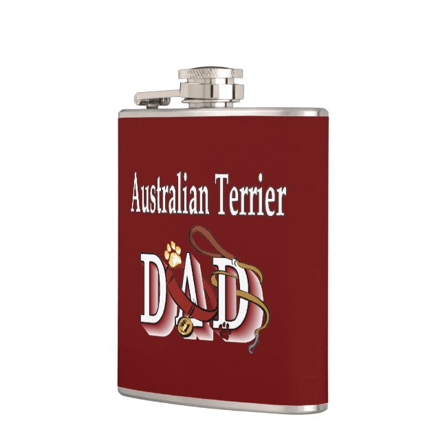 Spenden von australischen Terrier Papa Flachmann (Links)