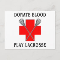 Spenden von Lacrosse-Karten für Blutspiele