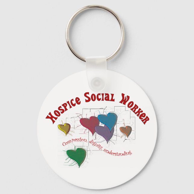 Spenden von Sozialarbeitern Schlüsselanhänger (Vorderseite)